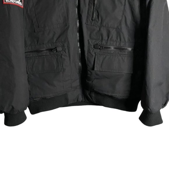 Ecko Unltd Men's Black Solid Full Zip Winter Wear Bomber Jacket - Picture 3 of 12